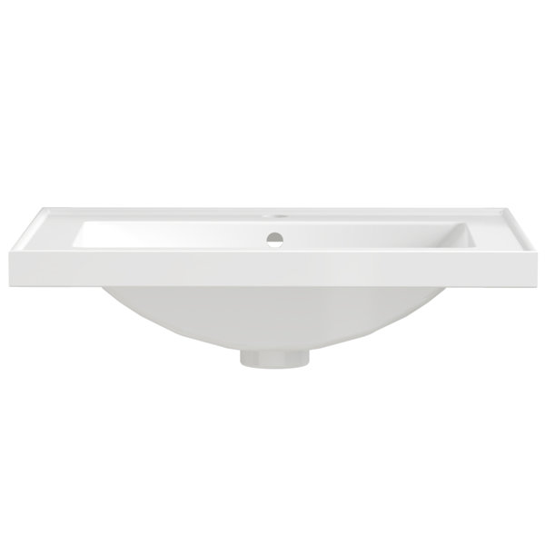 JPND 24.4" Single Bathroom Vanity Sink Top in White Wayfair